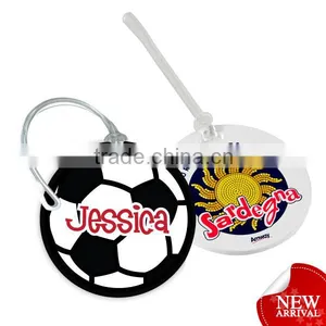 Custom Promotion Soft Pvc Round Shape Luggage Tag thumbnail-1
