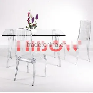 Easily Assembled Glass Dining Table thumbnail-1