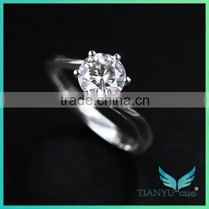 3 Carat Moissanite Stone Forever Brilliant D-J Color for Moissanite Anniversary Rings thumbnail-6