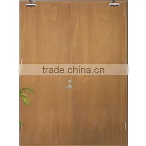 High Quality Steel Frame Fire-proof Timber Doors thumbnail-3