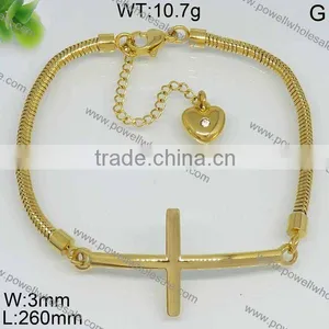 Wholesale New Gold Cross Shape Paracord Survival Bracelet thumbnail-4