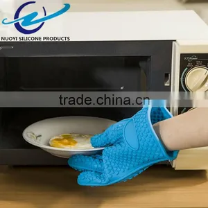 Heat Resistant Silicone Oven Glove With Five Fingers thumbnail-3