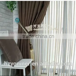 2015 Hot Sale 016 Linen Like Curtain Fabric ; Made up Curatin in Hotel or Home thumbnail-1