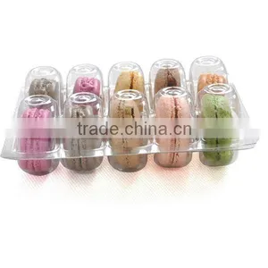 10 pc Packs Hot Sale Clear Plastic Macaron Container thumbnail-1