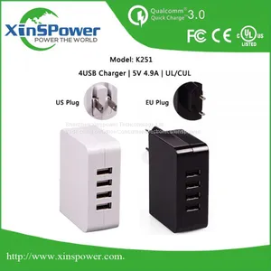 2016 Top Sales High Technology Item EU Plug 5V 4.9A USB Charger for Cell Phone thumbnail-1