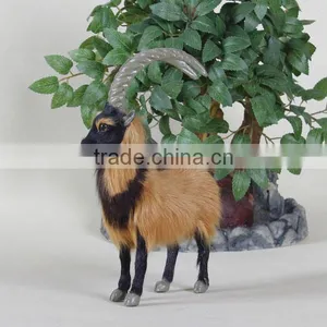 Real Fur Animal Giant Size Handicraft Sheep Plush Wholesale Garden Ornaments thumbnail-2