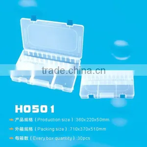 2016 New Fashion Hot Design Monolayer Clear Plastic Fishing Lure Box thumbnail-1