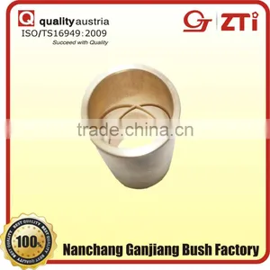 Carbon Steel Backing Bronze Sintering Bushing With PTFE Inner Layer thumbnail-1