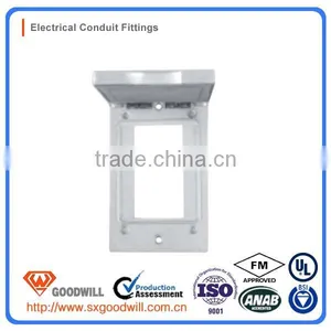 Vertical One Gang 1CGV Steel Junction Box Cover thumbnail-1