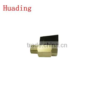 1/4" 3/8" 1/2"hot Sale Double Male Thread Brass Ball Valve thumbnail-1