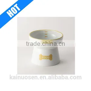 Ceramic Food Bowl Feeder Stand Microwavable thumbnail-1