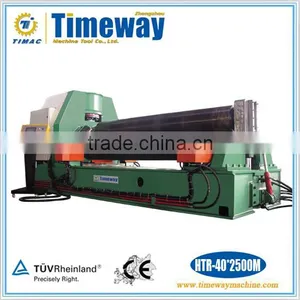 PLC Control Hydraulic Horizontal Down-Adjusting Plate Rolling Machine thumbnail-1