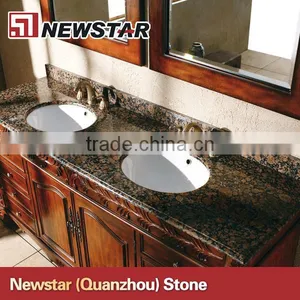 Baltic Brown Granite Vanity Top Double Bowl thumbnail-1