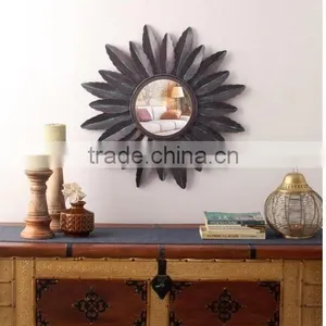 Indian Supplier Handicraft Metal Wall Mirror | Wall Mirrors Home Decor thumbnail-1
