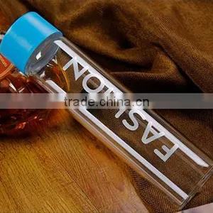 LOGO Printed Fashion 400ML Borosilicate Water Bottle, Custom Voss Water Glass Bottle Water Glass Bottle thumbnail-1