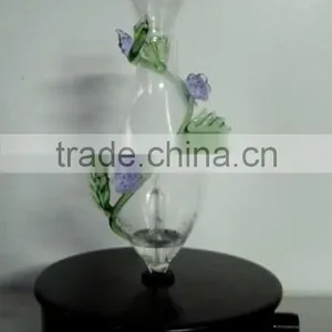 Elegant Wooden and Glass LED Aroma Diffuser Nebulization Essential Oil Diffuser thumbnail-1