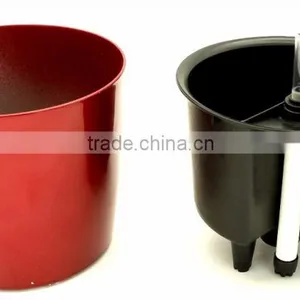 Cylinder Self Watering Planter Flower Pot Home Office Garden Water Level Indicator thumbnail-2