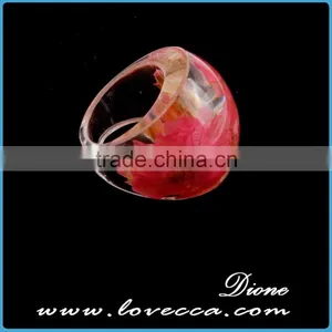 Botanical Jewelry Real WildFlower Nature Flower Resin Rings thumbnail-4