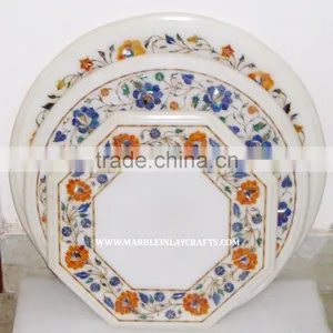 Marble Inlay Exporter of Coffee Table Tops thumbnail-1