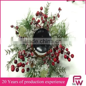 Factory Direct Sales Christmas Candle Wreath Decorative Wreath thumbnail-4