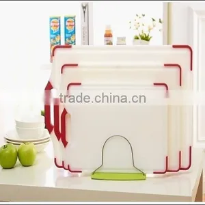 Kitchen Plastic Cutting Board Set Plastic Chopping Board Set With Holder thumbnail-1