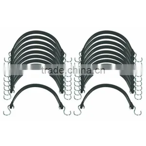 20 Piece 15" Heavy Duty EPDM Tie Downs Mini Ratchet Tie Down With Good Quality thumbnail-1