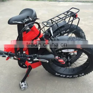 20 Inch OEM Fat Tyre Electric Fold Bike 250w With Suspension Front Fork thumbnail-5