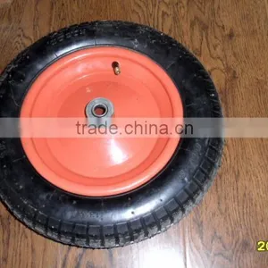 Size 13x3 Wheel Top Quality Rubber Wheel With Steel Rim 13*3 thumbnail-6