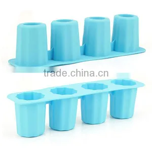 Fast Shipping 2014 Gift Packing Tray Silicone Ice Shot Glass thumbnail-1