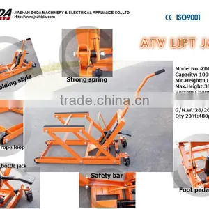 1000lbs Hydraulic ATV/Motorcycle Lift Jack With Anti-Slip Pedal thumbnail-1