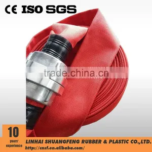 Red Color Fire Hose C/w With Aluminum Martial Couplings STORZ COUPLINGS thumbnail-3