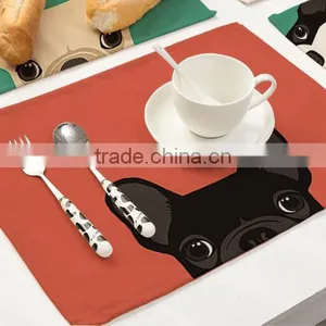 Animal Printing Table Dinner Napkin Linen Cotton Folding Design For Home Restuarant Decoration Pieces thumbnail-4