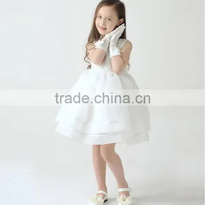 Elegant Baby Girls Christening Dresses Flower Lace Girl Ceremony Dress Princess Birthday Party Baby Girl Formal Occasion Dress thumbnail-3