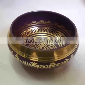Best Selling Symbolic Colored Tibetan Healing Meditation Singing Bowl thumbnail-1