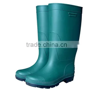 Green Color Light Pvc Working Boots for Man thumbnail-1