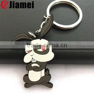 Fashional Wholesale Custom Rubber Silicone Keychain thumbnail-2
