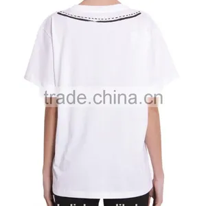 Personalized Women Ribbed Crew Neck Creat Your Own t Shirt thumbnail-3