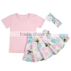 Chinese Clothing Manufacturers Baby Product Girls Fashion Knitted Cotton Top + Skirt Baby Clothing Sets thumbnail-6