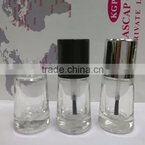 10 ml Nail Polish Bottles, Round Shape High Quality Glass Nail Polish Bottles With Cap and Brush India thumbnail-3