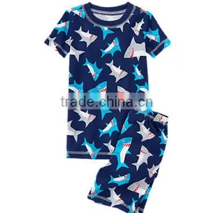 Wholesale Old Fashion and Funny Cotton Casual Animal Sleepwear and Home Wear or OEM Kids Pajamas Set thumbnail-1