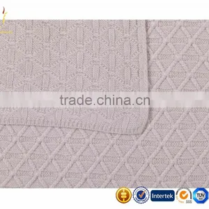 Pure Cable Knitted Cashmere Luxe Baby Blanket thumbnail-4