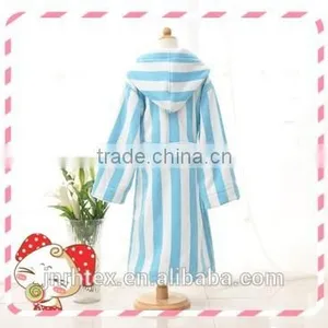 Kids and Baby Products Cotton Velour Cloth Stripe Bathrobes Wholesale thumbnail-4