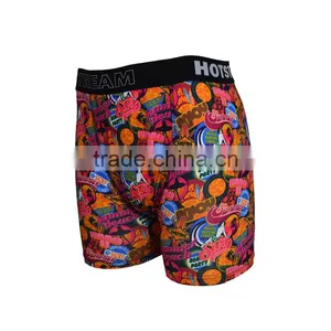 Sublimation Printed Fabric Underwear For Man Custom Brand thumbnail-2