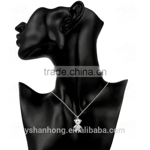 Fashion 925 Silver Wholesale Pearl Bear Necklace thumbnail-4