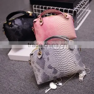DY0138Z 2015 New Design Ladies Hot Sale Handbag Snakeskin Printed Handbag thumbnail-1