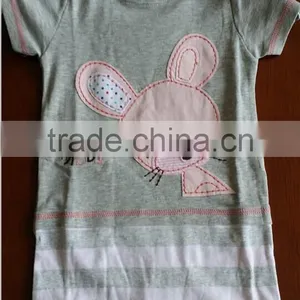 Baby Short Sleeve Bodysuit for Summer With Cute Embriodery thumbnail-1