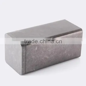 Factory Direct Sale Square Black Frosted Packing Metal Tea Tin Box General Packaging Tin Case Custom Wholesale thumbnail-1
