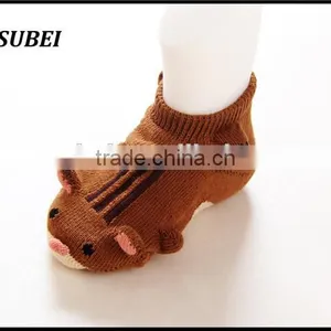 3D Animal Cartoon Design Non-slip New Born Baby Fashion Soft Socks for Infant thumbnail-5