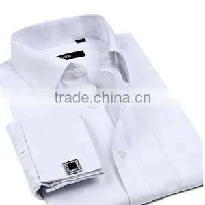 Mens Slim Fit French Cuffs Mens Dress Shirt thumbnail-1