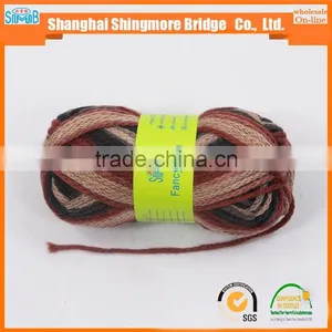 China Textile Knitting Yarn Wholesale Factory Price 100% Acrylic 1/0.8Nm Hollow Tape Yarn for Hand Knitting With Low Price thumbnail-1